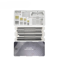 Boîte stérile en acier inoxydable de haute qualité 2.0/2.4/2.7/3.5mm, instruments orthopédiques vétérinaires, plaques de verrouillage ALPS, ensemble pour chien