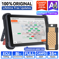 Escáner de Diagnóstico Automotriz J2534 con Mapeo de Topología Pass-Thru THINKSCAN 689BT Pro con Programación de ECU OEM y Más de 35 Funciones de Reinicio