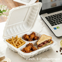 Boîte à emporter pour hamburgers avec logo personnalisé, conteneur pour restauration rapide, boîte à tacos, emballage MFPP, boîtes à clapet