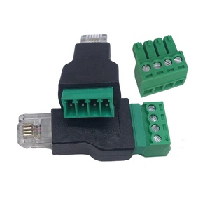 RJ11 6 p4c maschio a 4 Pin terminale a vite adattatore per testa di cristallo connettore Ethernet per linea telefonica - Product Image 5