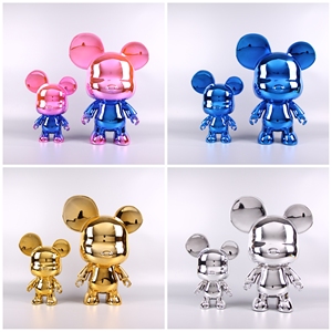 Commercio all'ingrosso della fabbrica al dettaglio basso Moq resina placcatura di alta qualità orso <span class=keywords><strong>accessori</strong></span> interni per la camera dei bambini decorazione - Product Image 2