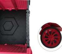 Chariot utilitaire à roulettes avec 4 roues, chariot pliable à roulettes pivotantes à 360° pour supermarché, pique-nique, chariot de transport robuste