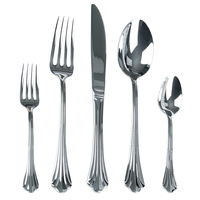 Ensemble de couverts de luxe en acier inoxydable avec manche en forme de coquille, résistant au lave-vaisselle, pour hôtels et mariages