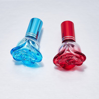 Flacon d'échantillon de parfum en verre coloré en forme de rose Omi Y 6ML avec bouchon à vis