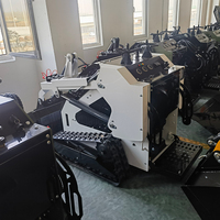 Spedizione Gratuita Mini Skid Steer Loader Economico, Minicaricatore Agricolo con Motore CE EPA, Caricatore Compatto Diesel