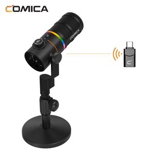 ไมโครโฟนไดนามิกแบบคาร์ดิออยด์ COMICA EJoy D10 Pro(D) RGB สำหรับการสตรีมมิ่ง การบันทึกเสียง พอดแคสต์ Twitch YouTube และการเล่นเกม - Product Image 1