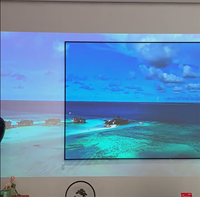 Écran de projecteur à cadre fixe de 120 pouces 16:9 écran souple Fresnel 4k écran de projecteur à longue portée écran Anti-lumière
