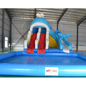 Château d'eau gonflable sur le thème des baleines intérieur personnalisé nouveauté parc aquatique au sol d'amusement pour le plaisir en famille - Product Image 3