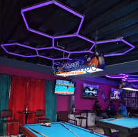 Penjualan langsung pabrik lampu Bar LED RGB heksagonal kelas atas tabung pencahayaan RGB Aluminium pintar Premium