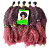 Perruque en fibres synthétiques douces, extensions de cheveux tressés africains, tissage de cheveux Marley pour tresses, perruque bouclée afro kinky