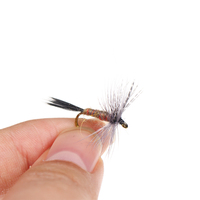 Mavi Kanatlı Zeytin Yapay Sert Yem BWO Mayfly Dikenli Sinek Koyu Hennie Açık Hennie Gökkuşağı Dere Kahverengi Alabalık Nehir Göl Akışı