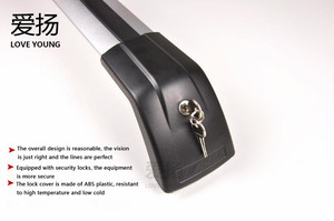 אוניברסלי אירופה סגנון אלומיניום גג שקט צלב בר כבד החובה גגון עבור SUV רכב מתלה מטען - Product Image 6