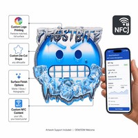 Bolsas de Plástico Personalizadas con Chips NFC Inteligentes Impresos, 3.5g, Forma Irregular Especial Única, Bolsas de Mylar Personalizadas con Cajas para Snacks