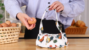 Garden Mini Egg Collecting Gathering Egg <b>Basket</b> With 7 Pouches for Farmhouse Transporting <b>Storage</b> - Product Image 5