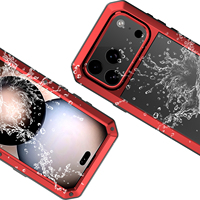 Étui de protection en verre trempé robuste et résistant pour iPhone 18 Pro Max, double couche, antichoc, en métal