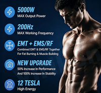 Nouvelle machine de beauté magnétique à quatre têtes 2026, la dernière technologie pour le remodelage corporel, l'amincissement et le renforcement musculaire, réduction de la graisse