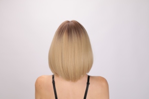 SMILCO Popular Fashion <strong>Wigs</strong> Europe and America Light Brown Short Hair and Bangs <strong>Wig</strong> 613 Frontal <strong>Wig</strong> SM167 - Product Image 4