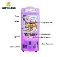 Vente en gros de mini-jouets de haute qualité à bas prix, machine à griffes, distributeur automatique, machine à griffes, jouets fous 2