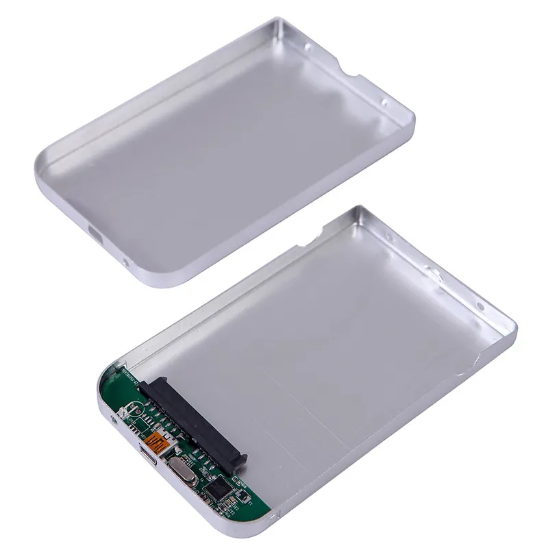 กล่องใส่ฮาร์ดดิสก์ไดรฟ์อลูมิเนียม USB3.0ความเร็วสูง2.5 "กล่อง2TB กล่องเก็บของภายนอกสำหรับเคส2.5นิ้ว SATA HDD