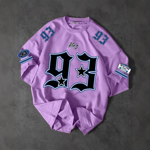 T-shirt Homme Oversize King 93 à Manches Courtes en Coton Jersey Respirant, Design Tendance Imprimé 2026 - Product Image 3