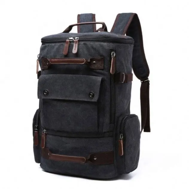 Simple innovative products Fashion simple Casual Vintage Travel Canvas backpack