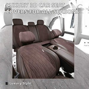 Fundas de Asiento de Coche de Terciopelo Impermeables y Transpirables 3D de Lujo para Negocios, Juego Completo Universal para <span class=keywords><strong>Audi</strong></span> <span class=keywords><strong>A4</strong></span> 4 Temporadas, Marca TT - Product Image 2