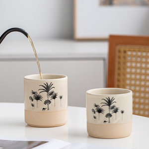 Taza de Café de Cerámica de Estilo Retro, Pintada a Mano, Resistente al Calor, 250 ml, Taza de Té Personal - Product Image 3