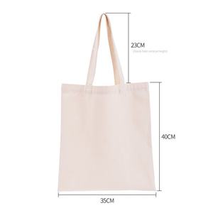 Sac shopping en toile bio personnalisé avec logo, sac shopping réutilisable avec logo - Product Image 2