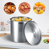Ustensiles de cuisine modernes, casserole courte à double poignée, batterie de cuisine antiadhésive, ensemble de casseroles en acier inoxydable 304 avec couvercle
