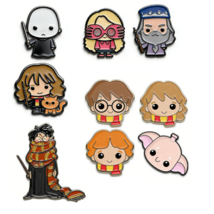 Pins de Solapa de Metal Esmaltado Personalizados con Personajes de Películas Creativas, Insignias de <span class=keywords><strong>Harry</strong></span> <span class=keywords><strong>Potter</strong></span>, Dibujos Animados - Product Image 5