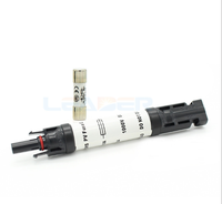 Conector de Fusible Solar IP68 a Prueba de Agua 1500V, Portafusibles en Línea, Terminal de Cable para Panel Fotovoltaico, Enchufe de 15A 20A 30A con Carcasa de PC