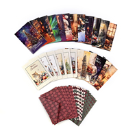 Impression personnalisée pliable bricolage cartes de vœux de Noël vacances vierge enregistrable carte de Noël avec enveloppes