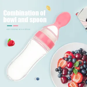 Baby Spoon Bottle Feeder Dropper Silicone Spoons For Feeding Medicine Kids Toddler Cutlery Utensils Children Accessories Newborn