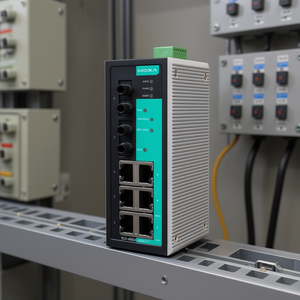 Moxa สวิตช์จัดการ EDS-408A-MM-ST-T 8-พอร์ต RJ45ราง DIN สำหรับอุตสาหกรรม802.3 24V 1000Mbps - Product Image 3