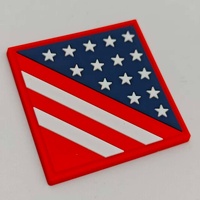 Patch en caoutchouc brodé 3D en PVC souple de qualité supérieure avec logo, à coller au fer, pour vêtements, jeans, chapeaux