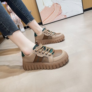 Chaussures de sport à plateforme pour femmes multi-saisons, portées <span class=keywords><strong>sans</strong></span> frotter les pieds, respirantes, assorties de couleurs, chaussures décontractées à la mode coréenne - Product Image 6