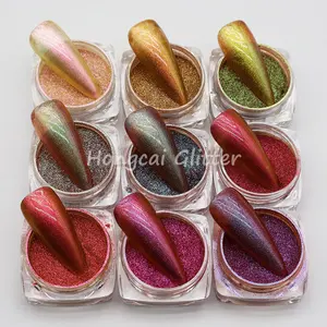 Bulk 1g Jar Cosmetics Nail Painting Epoxy Resin Nail Art Chameleon Color Changing Powder Chameleon Pigment