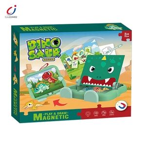 Chengji 2 In 1 Puzzel Speelgoed Dinosaurus Tekenen Magnetisch Bord Spelen Kinderen Plastic Magnetische Creativiteit Tekentafel Voor Kinderen - Product Image 5