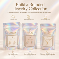 Pochettes à fermeture éclair holographiques personnalisées avec fenêtre transparente pour bijoux (boucles d'oreilles, colliers, bagues) – Emballage cadeau et de vente au détail OEM