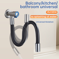 Tuyau d'extension flexible en caoutchouc courbé pour sortie d'eau, mural, universel, pour salle de bain, cuisine, toilettes, lavabo, usage en appartement