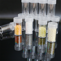 Boîte de rangement imprimée pour 24 bouteilles + autocollants, accessoires de peinture au diamant, ensemble de bijoux, outils pour ongles, plastique transparent, Europe