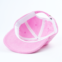 Custom 5 Panel Papa Hoeden Platte Rand Met Borduurlogo, 100% Katoen Ongestructureerde Hoed
