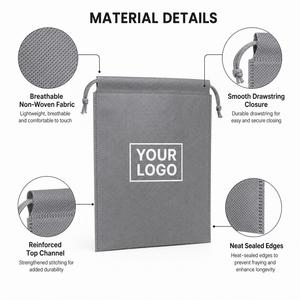 Mochila con Cordón de Tela No Tejida con Logotipo Personalizado, Bolsa para Zapatos Reciclable a Prueba de Polvo para Promoción al por Mayor - Product Image 4