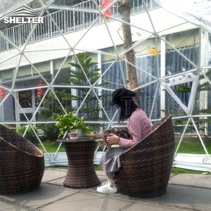 Petit dôme géodésique pour <span class=keywords><strong>jardin</strong></span>/café/restaurant avec <span class=keywords><strong>PVC</strong></span> transparent - Product Image 5