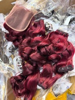 Bundel rambut manusia Vietnam mentah tarikan ganda 12A vendor rambut Virgin mentah SDD bouncing pemanjangan rambut manusia selaras