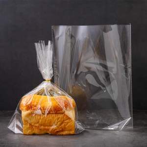 Bolsas de plástico CFC para pan con refuerzo inferior transparente con lazos, celofán, violonchelo para pan casero o uso en panadería - Product Image 2