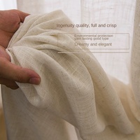 Rideau transparent texturé aspect lin de haute qualité DaiRui, rideau plissé sur mesure pour salon