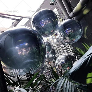 Customized Size <b>Mirror</b> <b>Ball</b> for Advertising Balloon Inflatable Large Outdoor Decoration Sliver Inflatable <b>Mirror</b> <b>Ball</b> Inflatable - Product Image 2