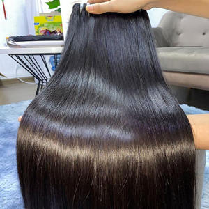 Paquetes de cabello virgen Remy recto de hueso vietnamita de alta calidad, cutícula cruda alineada, trama doble, todos los colores, cabello camboyano - Product Image 1