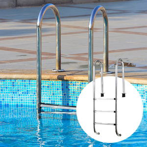Escalera para Piscina de Acero Inoxidable Pulido Serie <span class=keywords><strong>SU</strong></span> Water Faery 304 316 con Acabado Decorativo para Villas de Lujo - Product Image 1